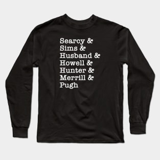 Names of Regulators (Small Font) Long Sleeve T-Shirt